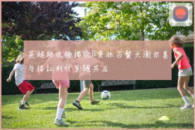 英超助攻榜揭晓B费独占鳌头谢尔基与格拉利什紧随其后